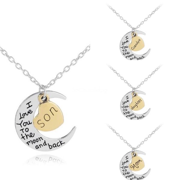 2020 fashion popular metal pearl chain necklace love letter diamond pendant girlfriends couple gift wholesale#856, Silver
